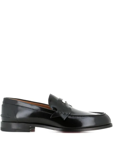 Christian Louboutin mocasines penny de piel