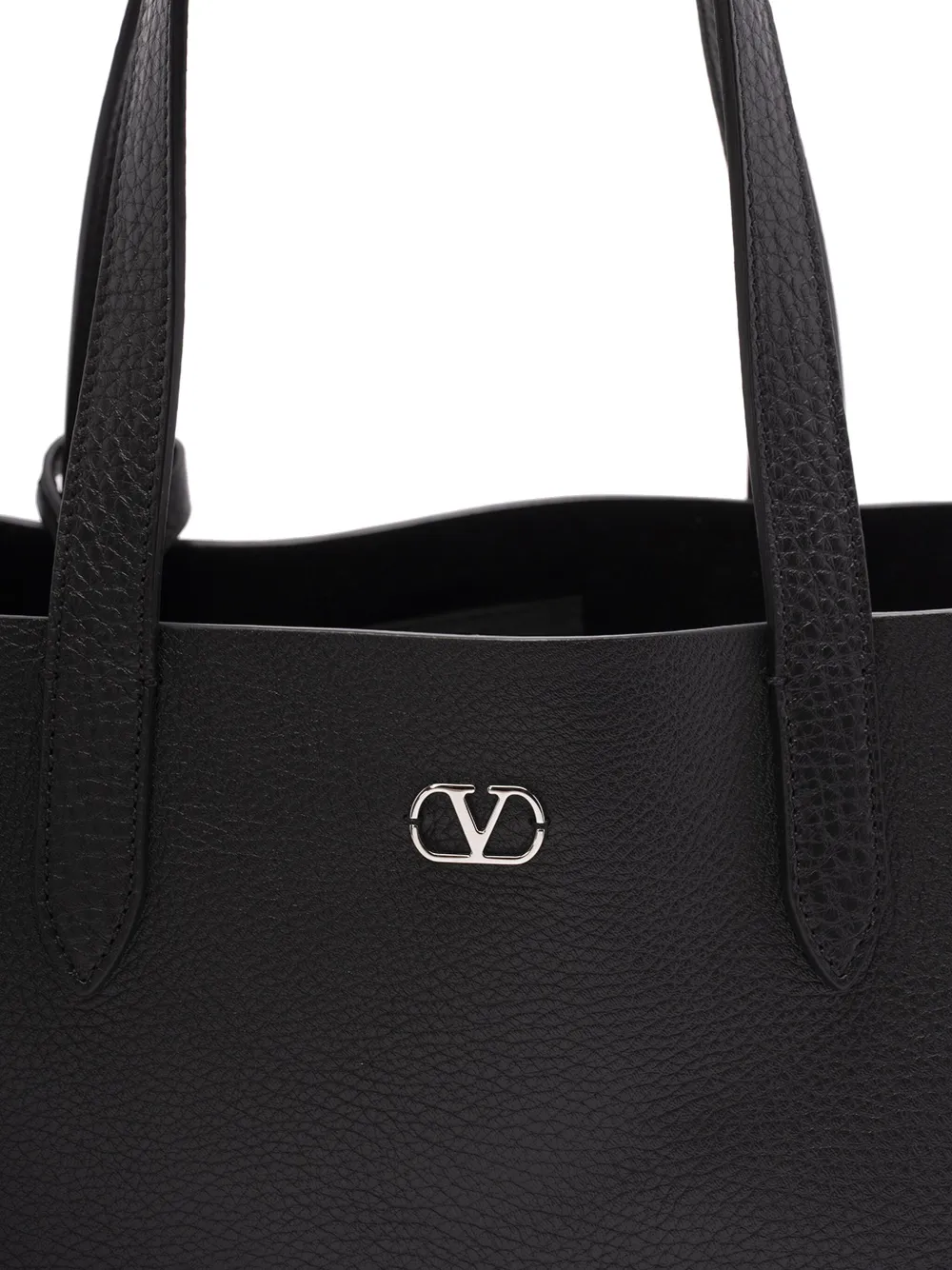 Valentino Garavani Fluwelen shopper met studs Zwart