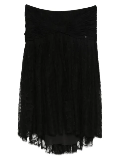 CHANEL Pre-Owned 2005 lace detail skirt