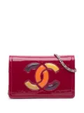 CHANEL Pre-Owned 2012 Patent CC Lipstick Wallet On Chain crossbody bag - Pink