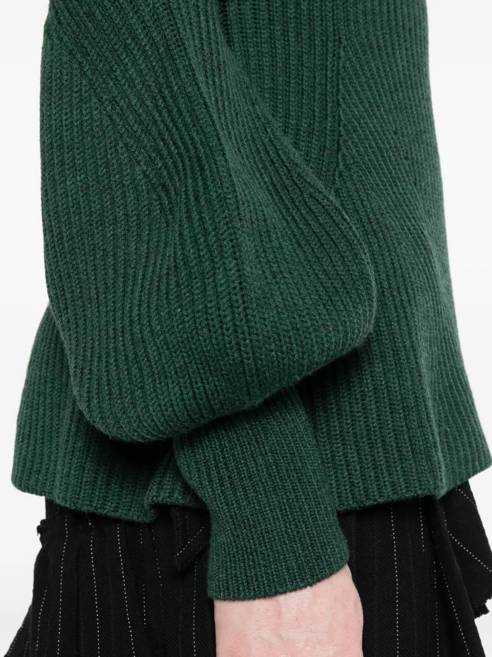 ZIMMERMANN Hypnotic geribbelde trui Groen