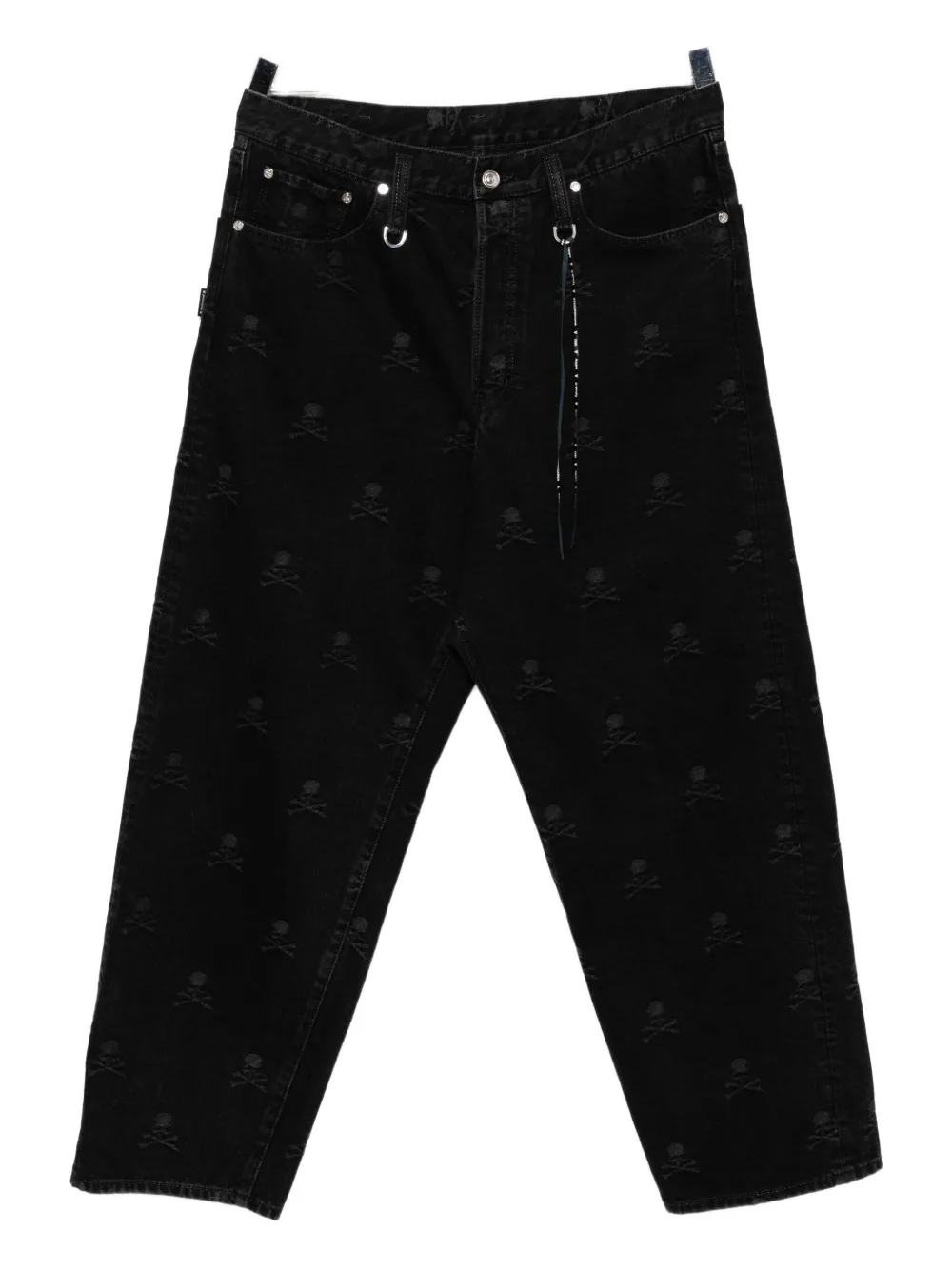 Mastermind Japan Jeans con logo ricamato - Nero