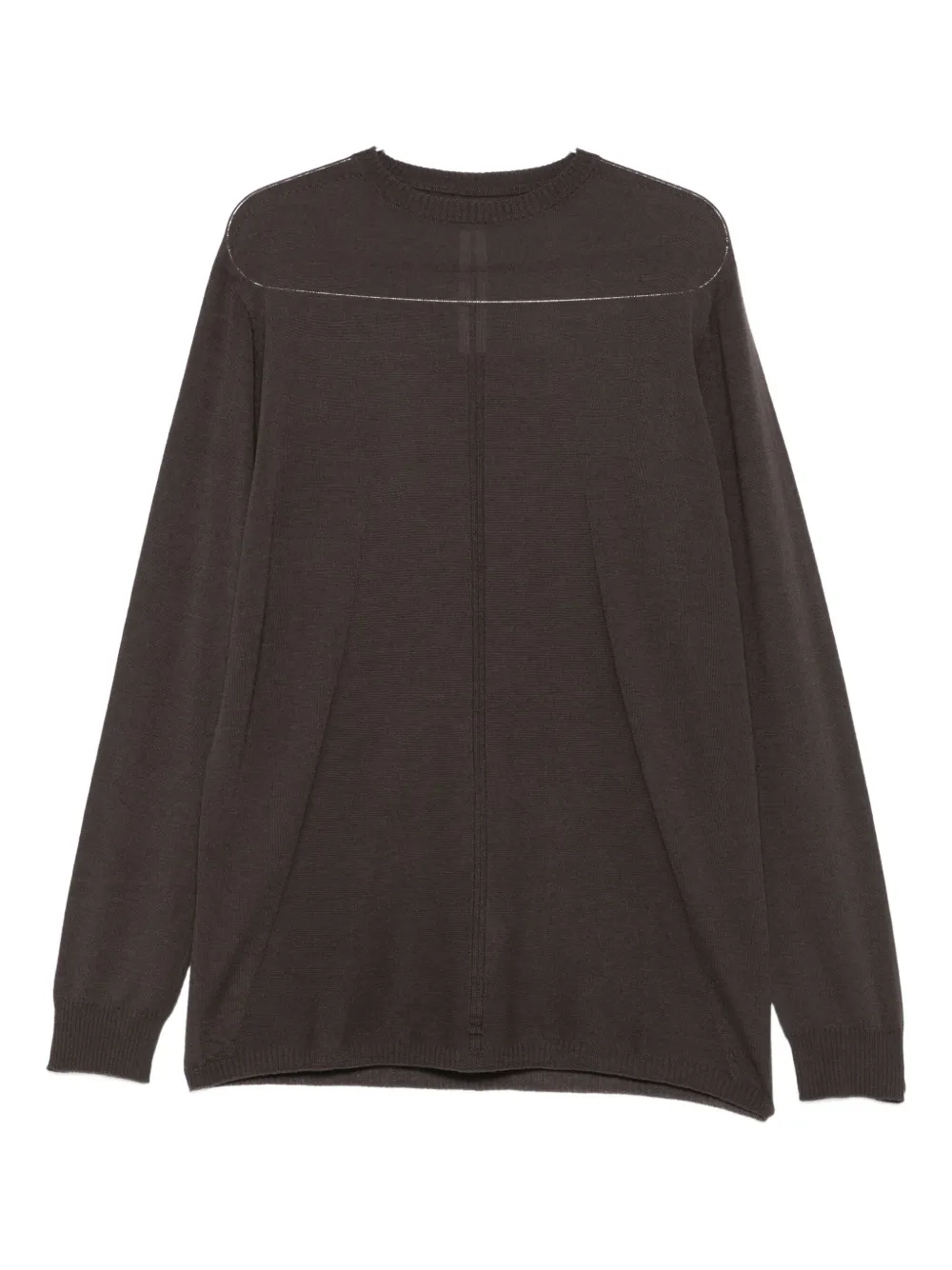 Rick Owens Metallic-detail Crew-neck Sweater In Black