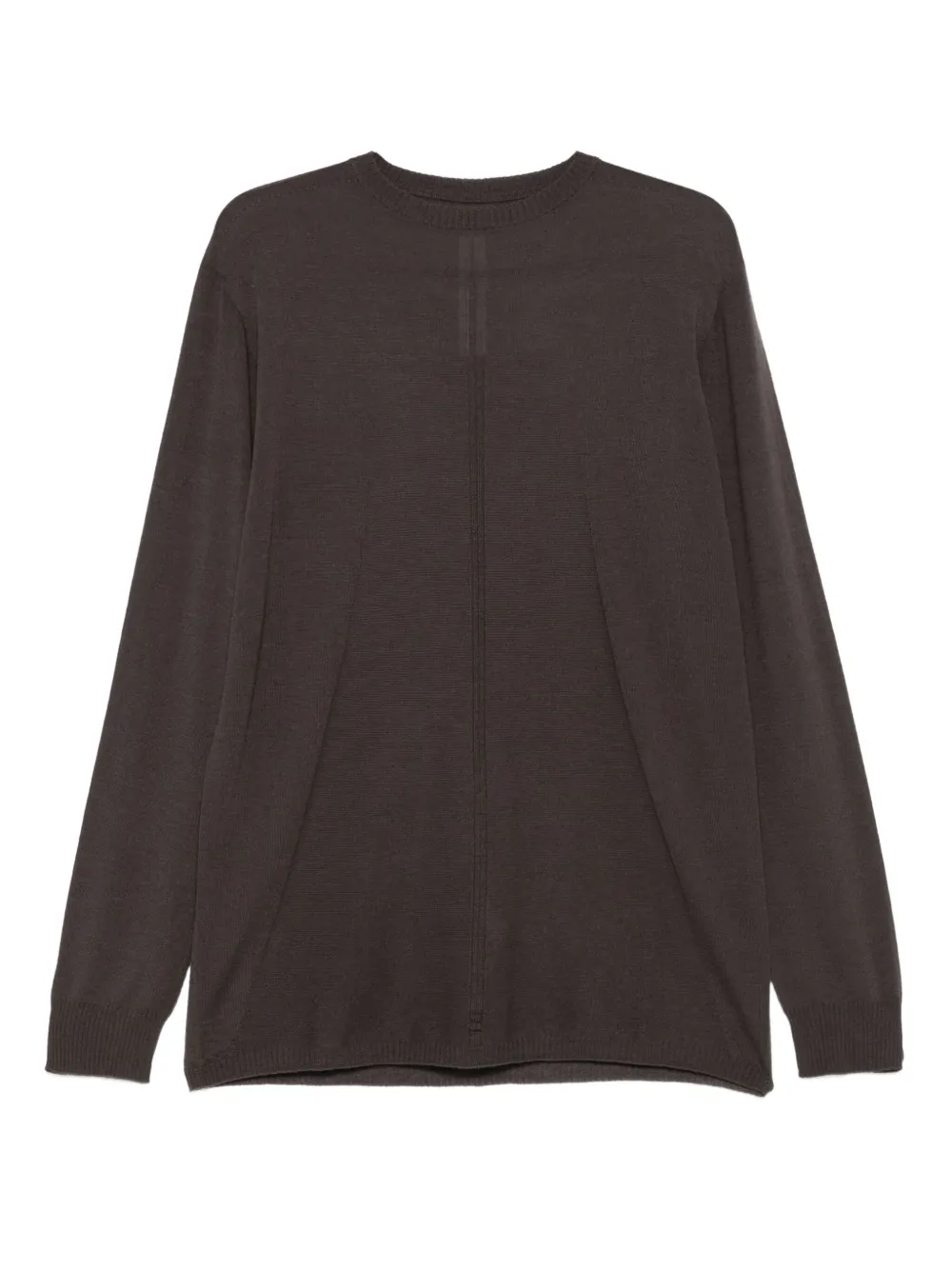 Rick Owens metallic-detail crew-neck sweater | Brown | Image 1