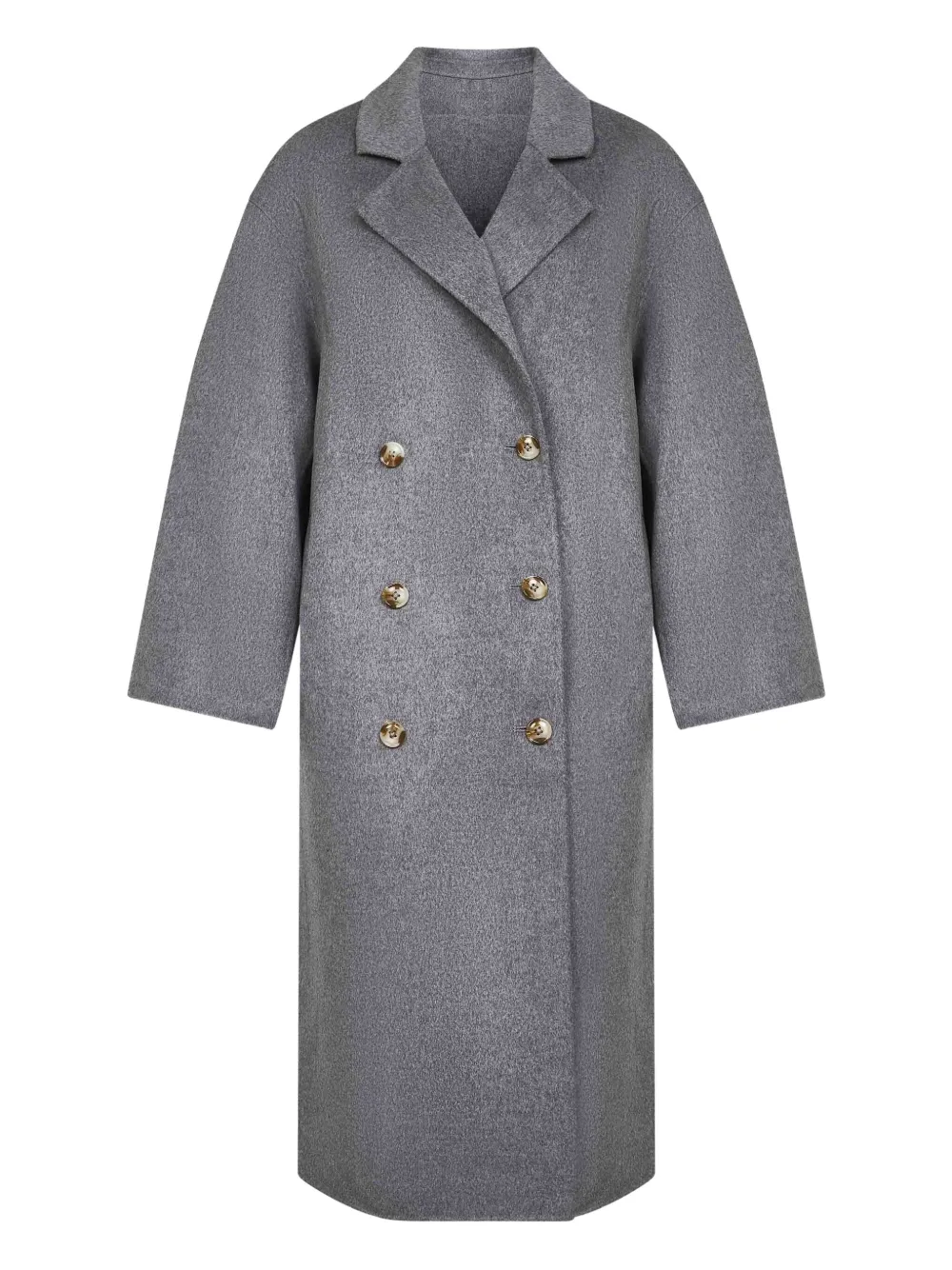 LouLou de Saison Borneo double-breasted coat Grijs