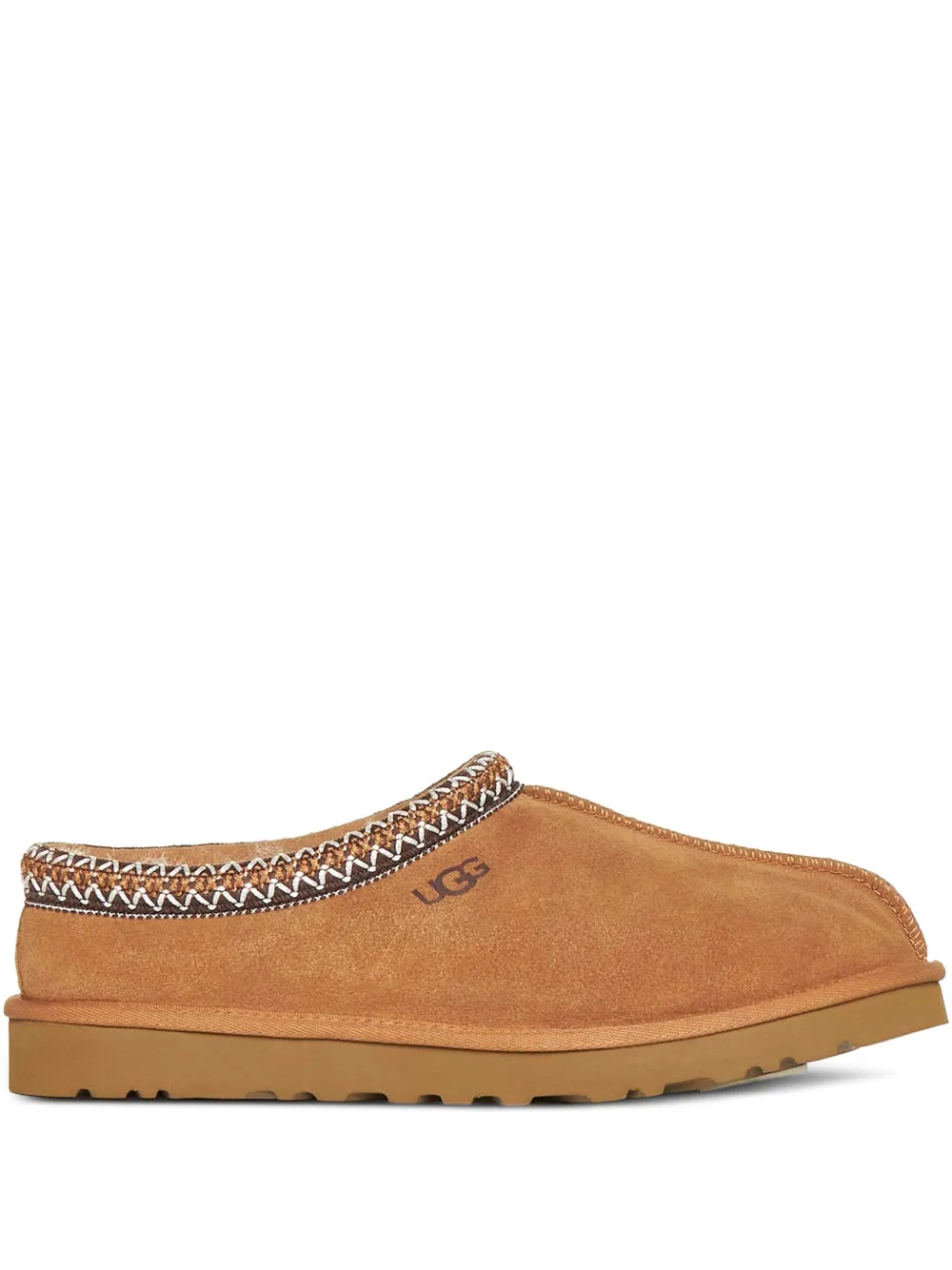 UGG suede stitched slippers - Marrone
