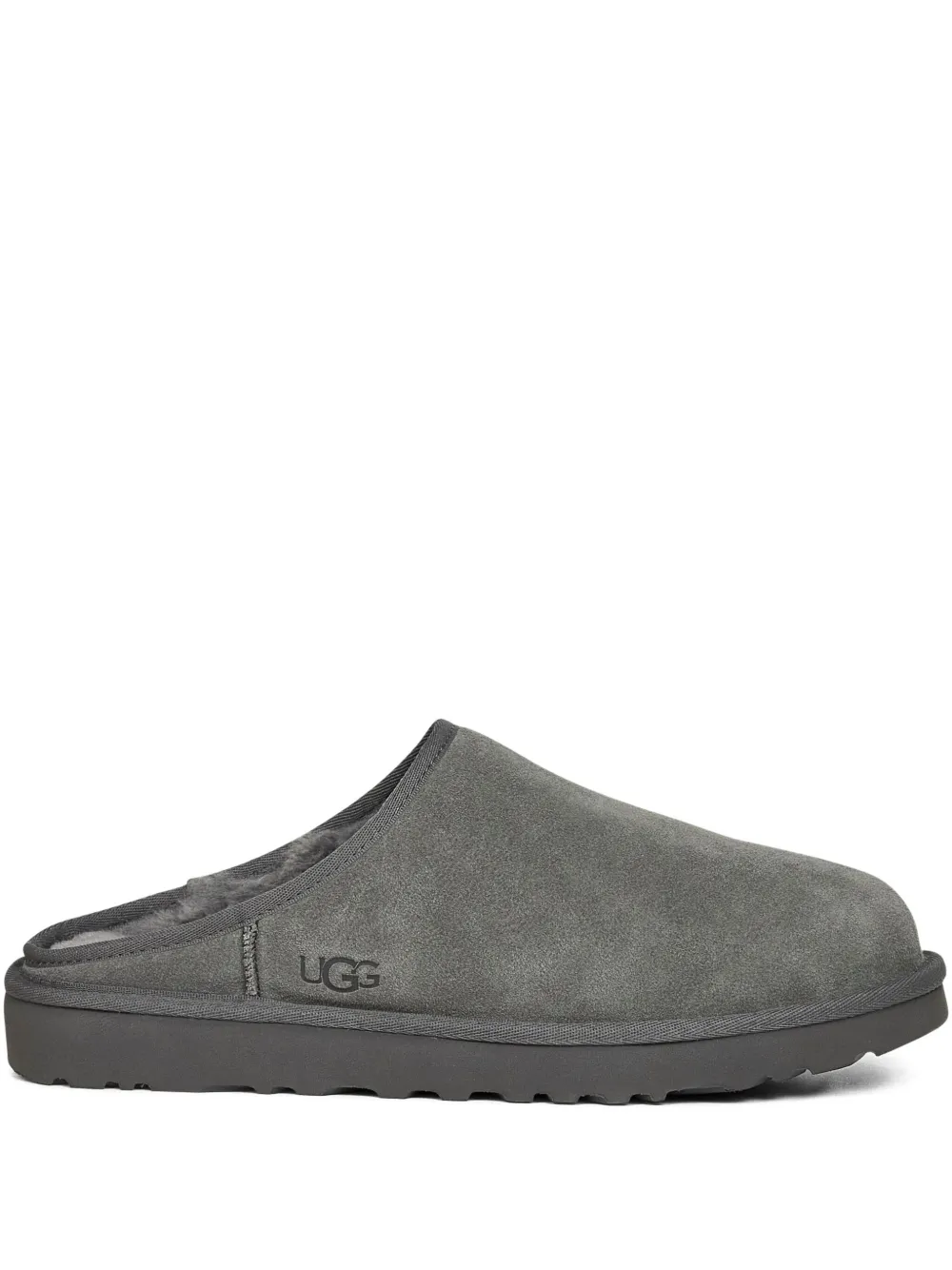 UGG suede slip-on slippers Grey