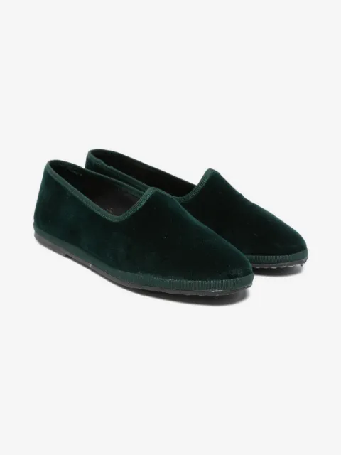 Il Gufo velvet almond loafers