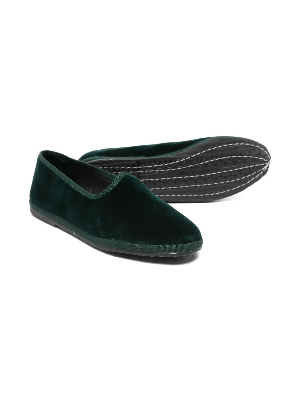 Il Gufo Loafers met amandelvormige neus Groen