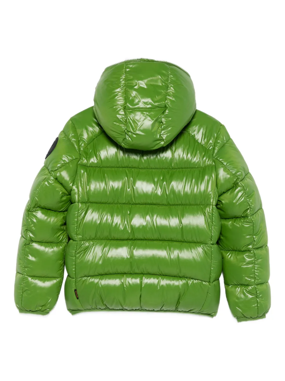 Save The Duck Kids quilted hooded jacket Groen