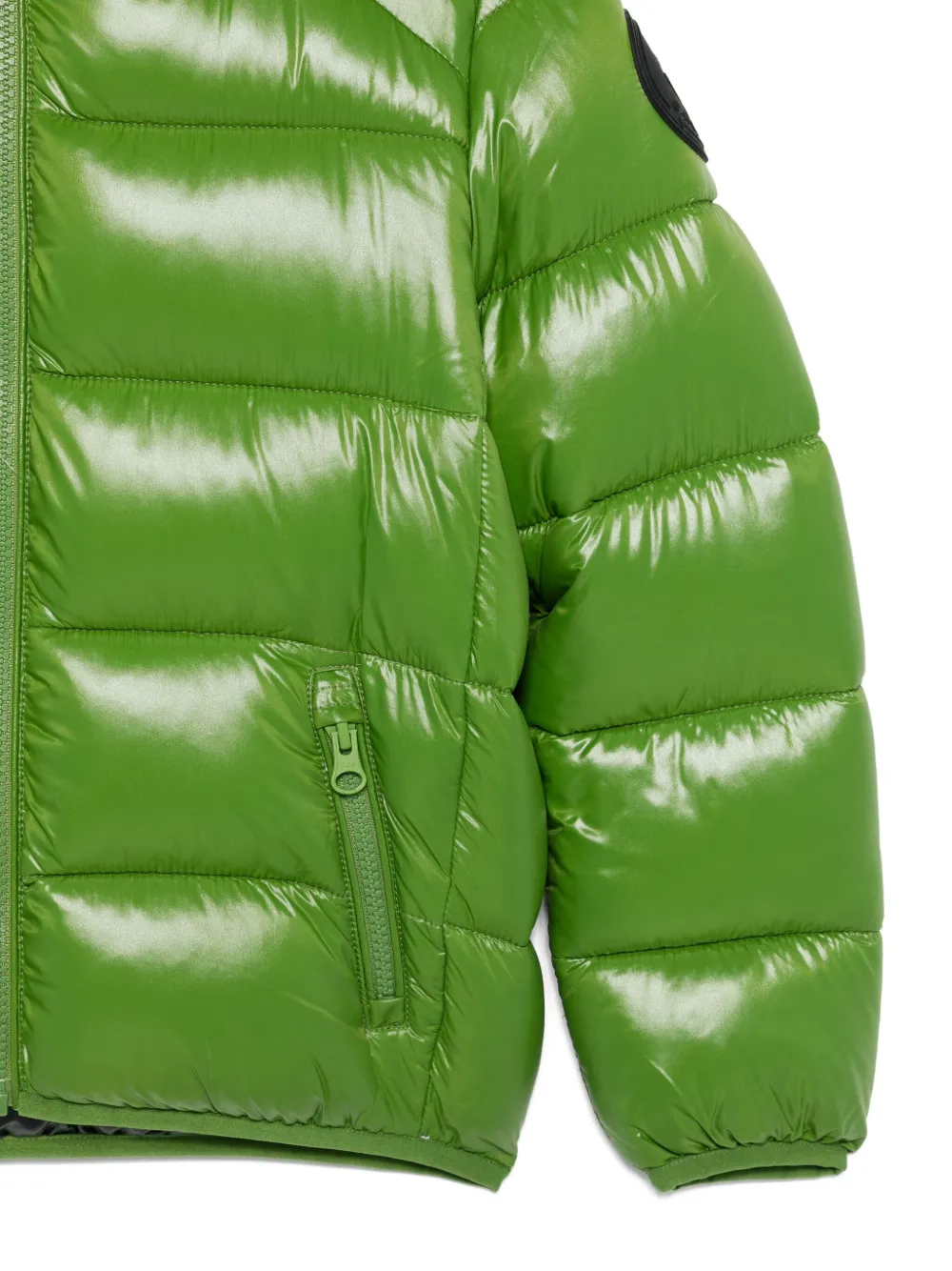 Save The Duck Kids quilted hooded jacket Groen