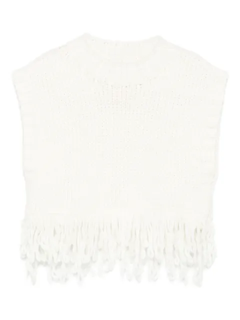 Il Gufo fringed knitted vest