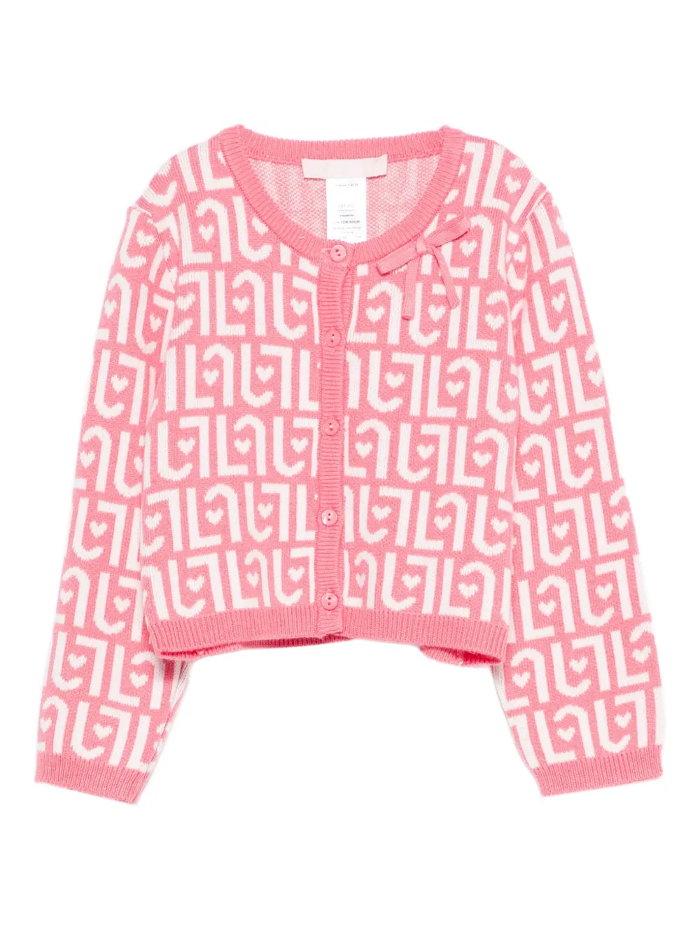 LIU JO logo cardigan | Pink | Image 1