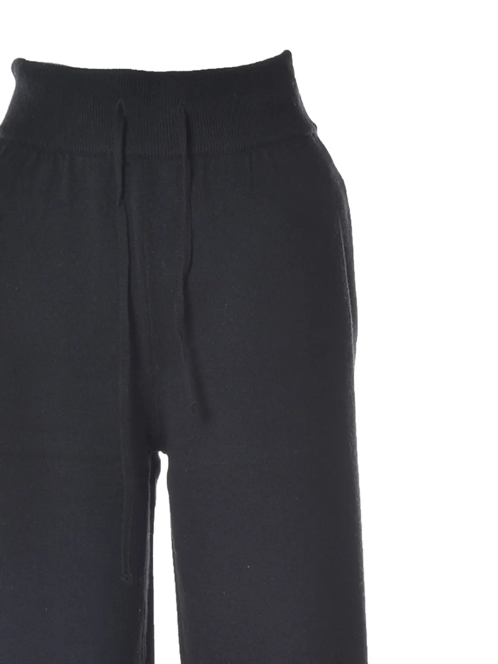Alberta Ferretti Broek met geribbelde tailleband - Zwart
