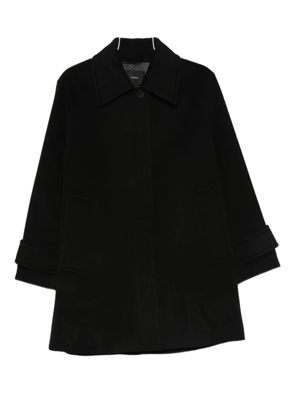 JOSEPH buttoned single-breasted coat | Black | Image 1