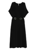 IMPERIAL crew-neck midi dress - Black