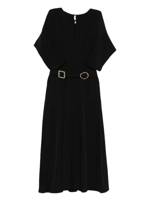 IMPERIAL crew-neck midi dress