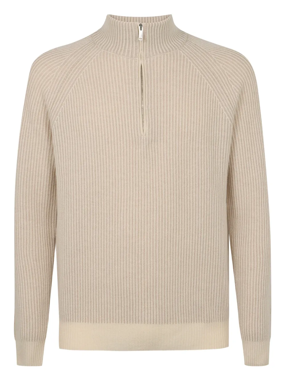 slowear half-zip neck sweater | Neutrals | Image 1