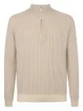 slowear half-zip neck sweater - Neutrals