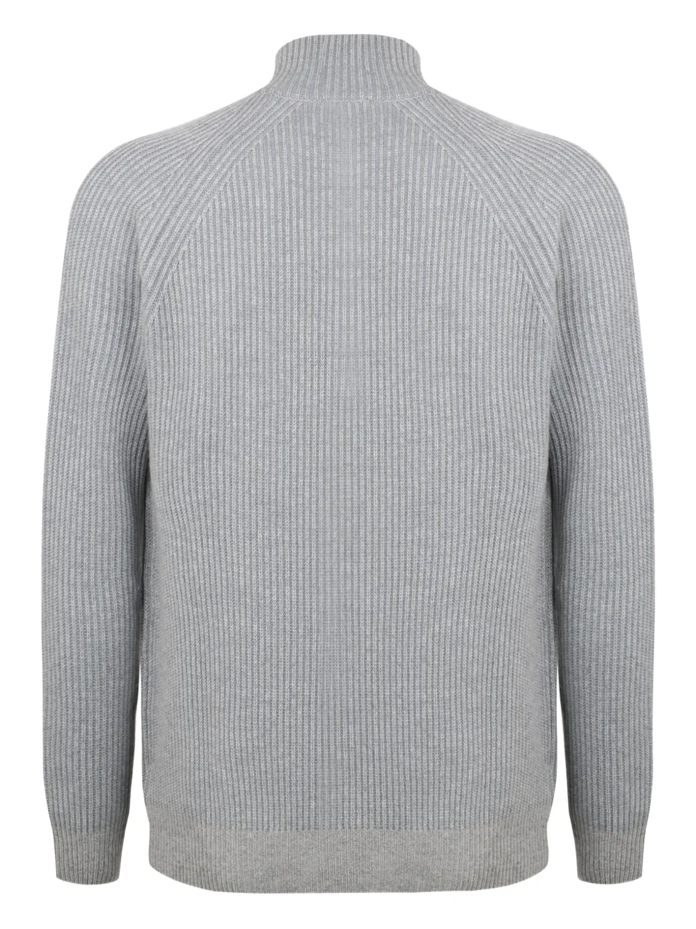 Slowear ribbed half-zip sweater - Grijs