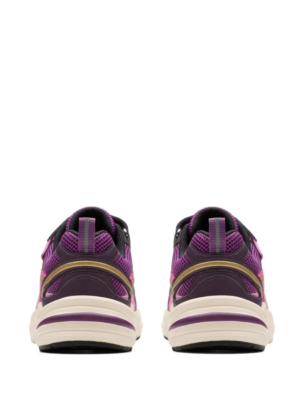 Clarks Kids Crafton Move touch-strap sneakers Paars