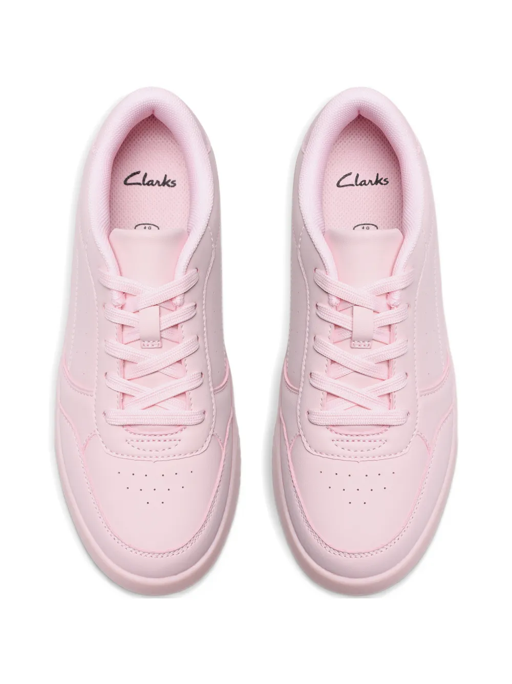 Clarks Kids Barley Step lace-up sneakers Roze