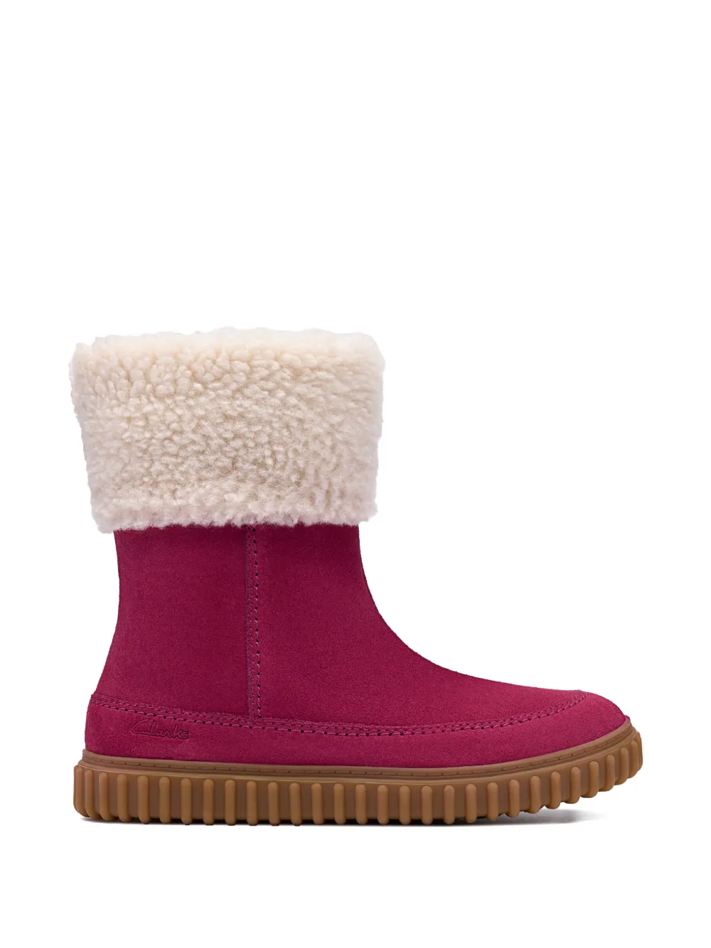 Clarks Kids Cove Snug suède laarzen Roze