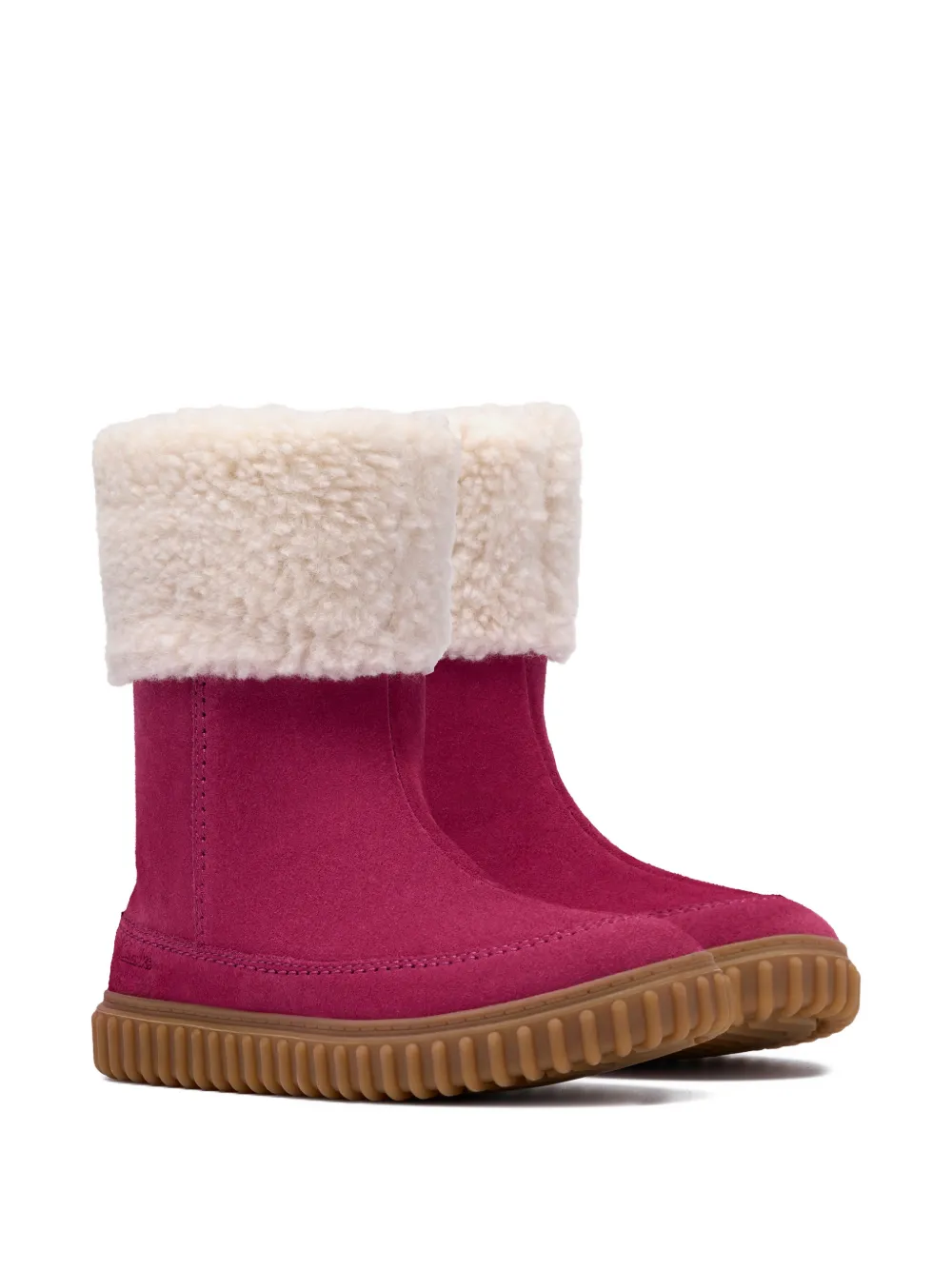 Clarks Kids Cove Snug suède laarzen Roze