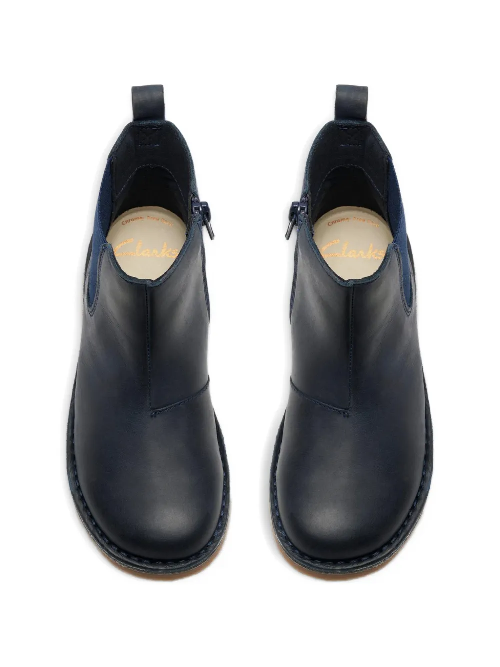 Clarks Kids zipped ankle boots Blauw