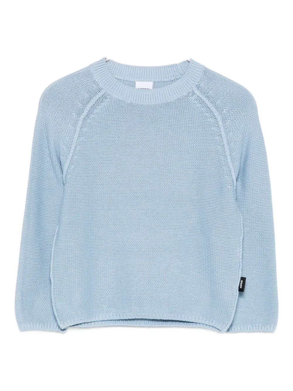Aspesi Raglan-sleeve Cotton Sweater In Blue