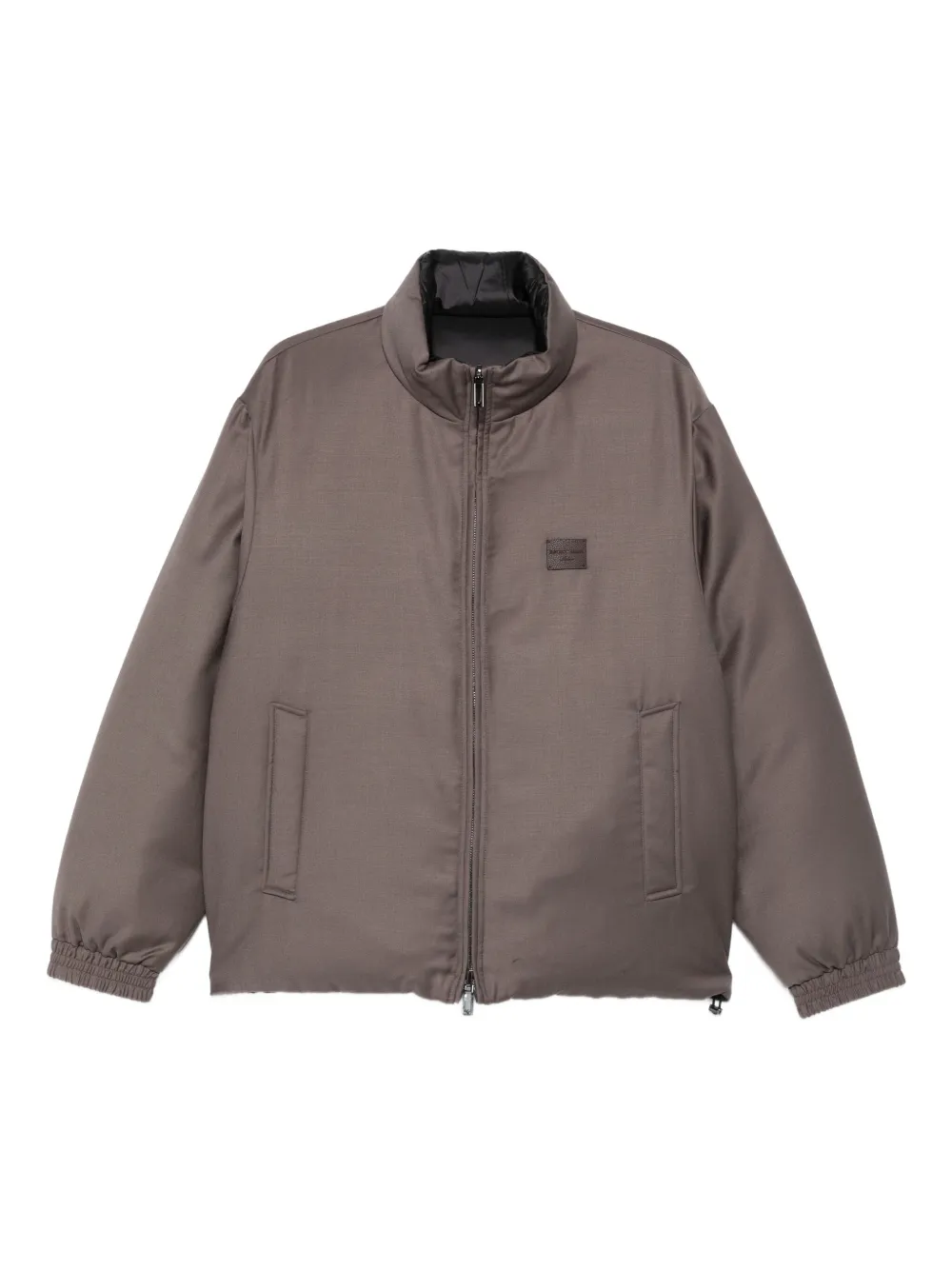 Emporio Armani logo-patch padded jacket | Grey | Image 1
