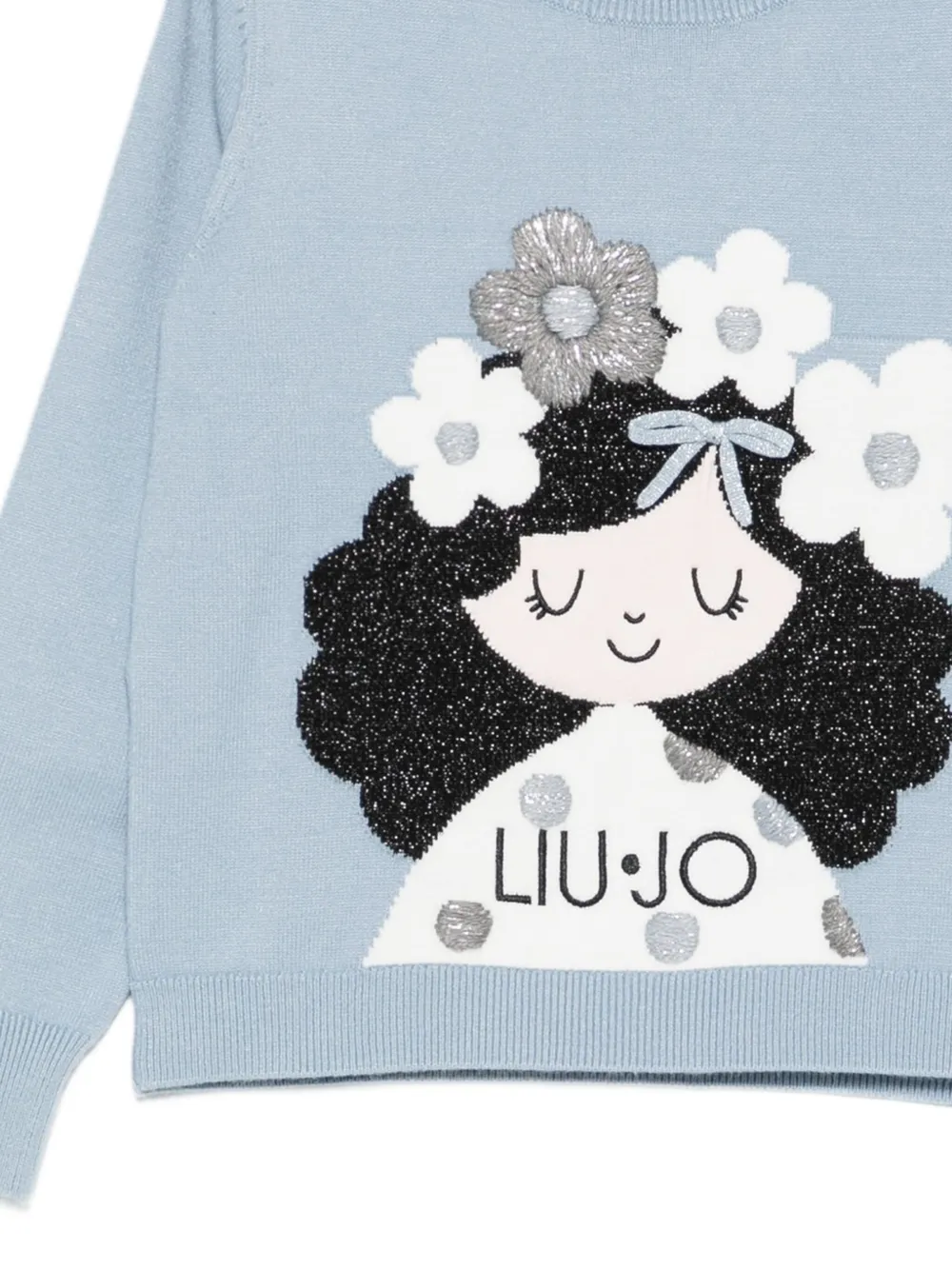 Liu Jo Kids Sweater met print Blauw