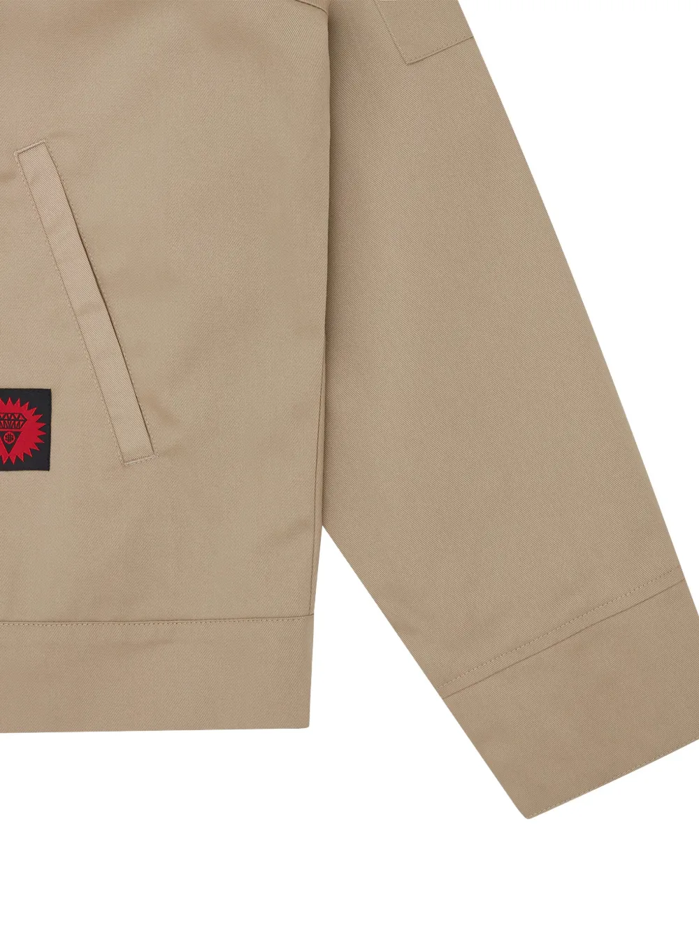 Icecream Logo-patch Zip-front Jacket In Burgundy