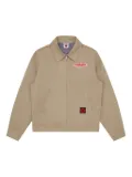 ICECREAM logo-patch zip-front jacket - Brown