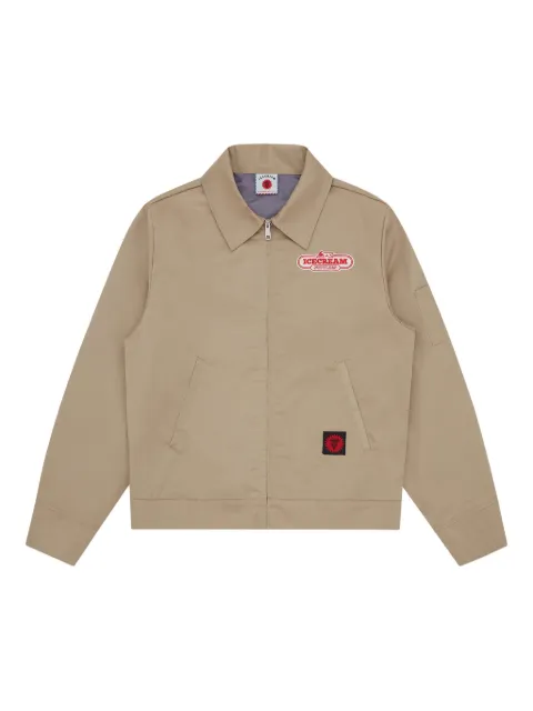 ICECREAM logo-patch zip-front jacket
