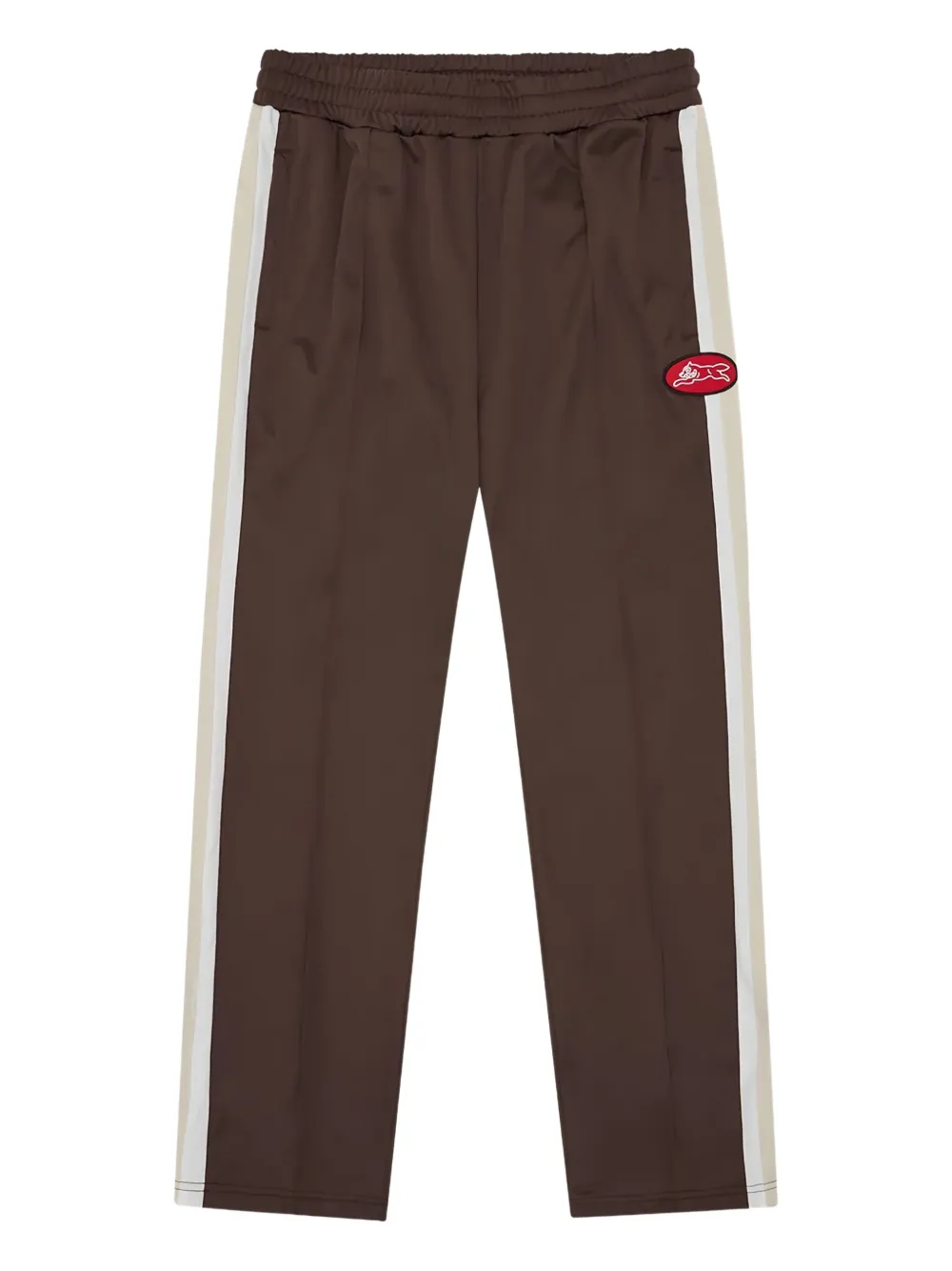 Icecream Side-stripe Logo-patch Track Pants In Brown