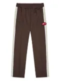 ICECREAM side-stripe logo-patch track pants - Brown