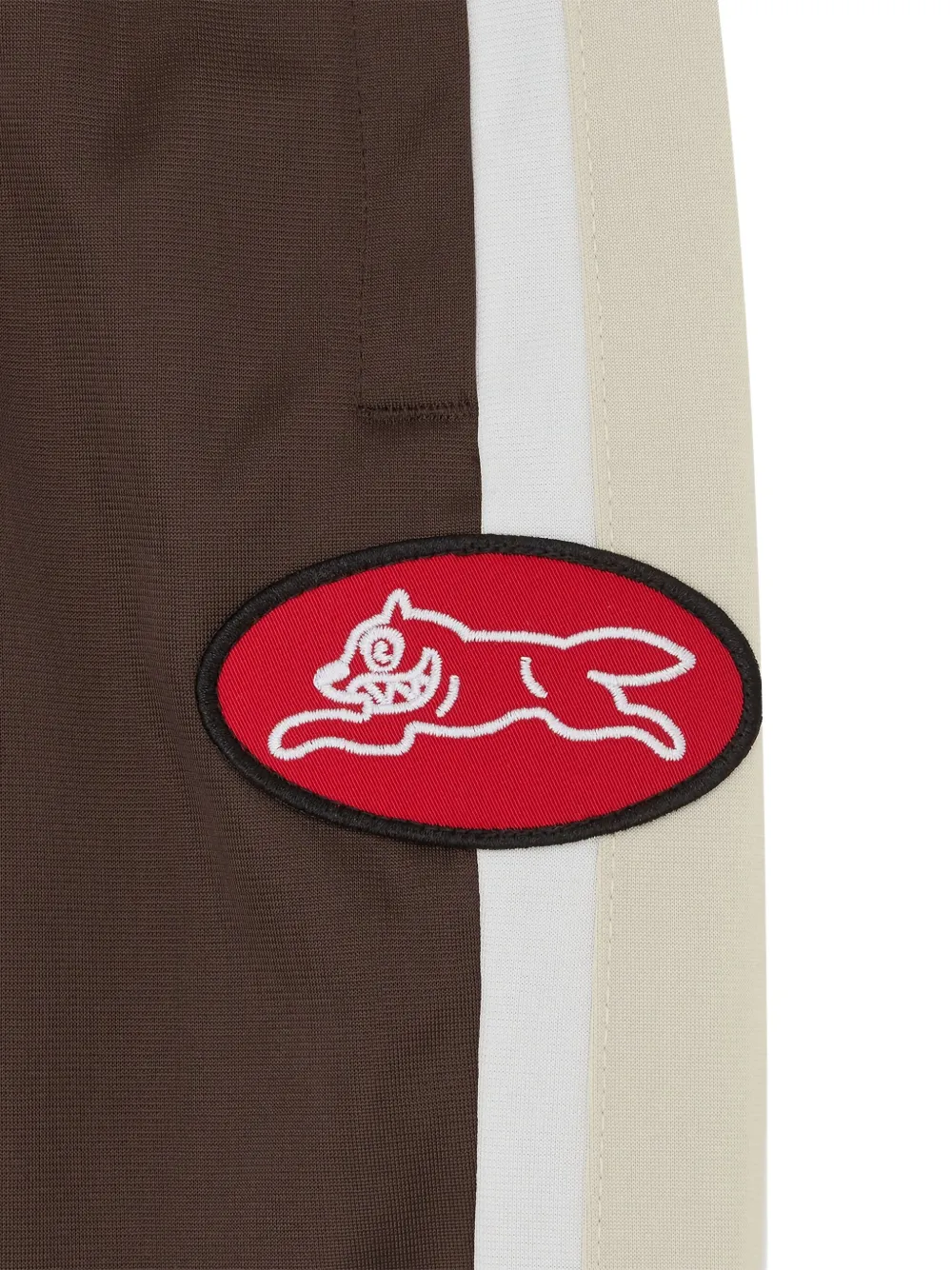 Icecream Side-stripe Logo-patch Track Pants In Brown