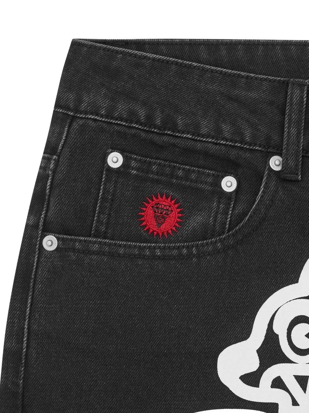 ICECREAM Running Dog jeans Zwart