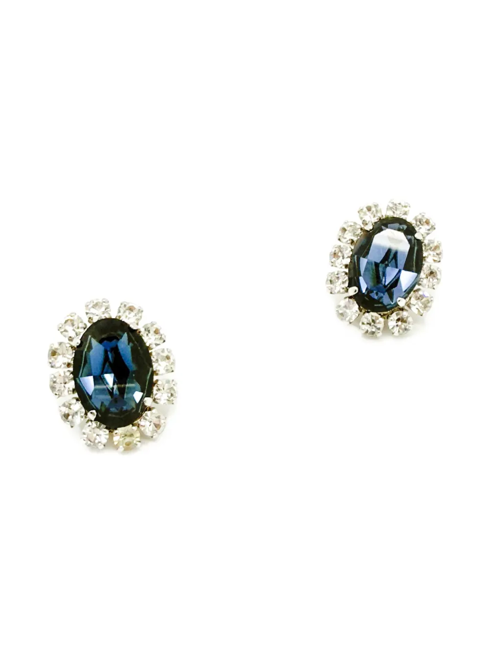 Christian Dior Pre-Owned 1968 sapphire paste stone clip-on earrings | Image 2