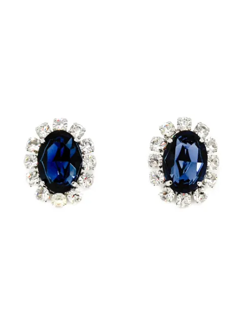 Christian Dior Pre-Owned أقراط كبس بحجر الياقوت 1968