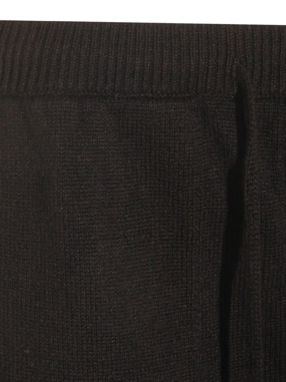 Antonelli Drawstring Wool-silk-cashmere Blend Straight Trousers In Black