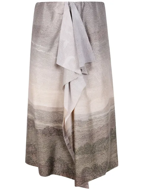 Pierre-Louis Mascia Adastrgum draped silk-blend skirt