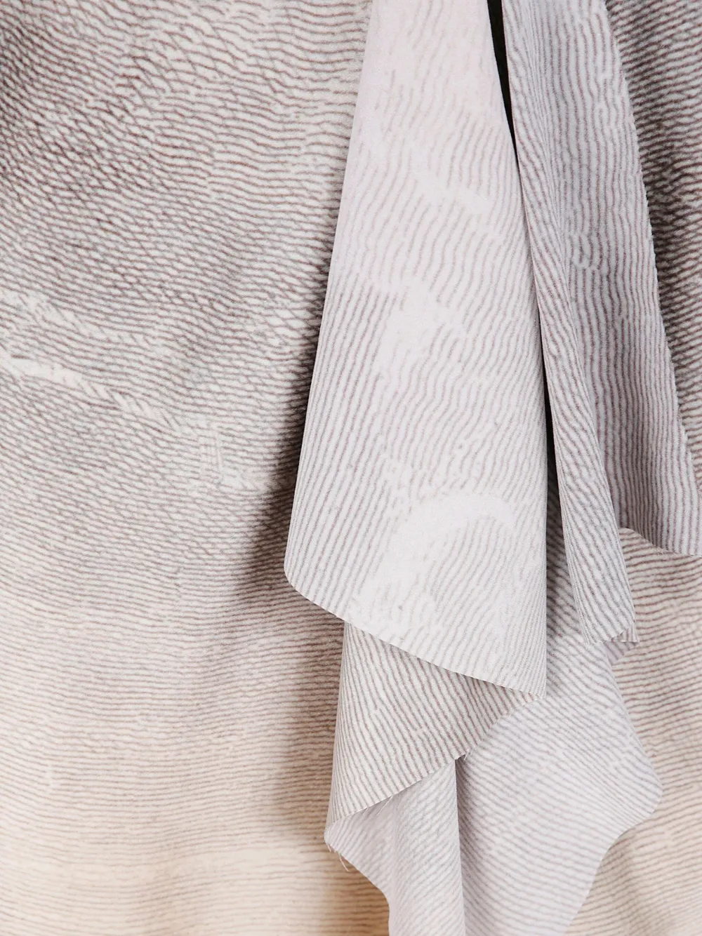 Pierre-Louis Mascia Adastrgum draped silk-blend skirt Beige