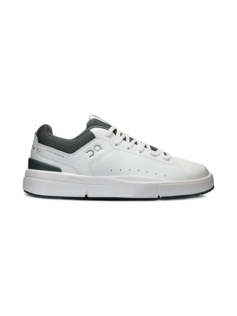 On Running The Roger Lace-up Trainers In White