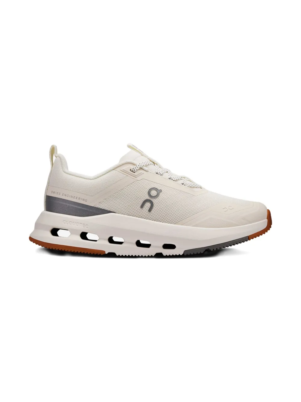 On Running Bone Kids' Cloudnova Youth Woven Trainers Eur 37.5 /4.5 Uk In White