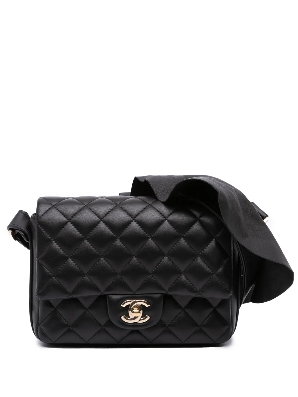 CHANEL Pre-Owned 2020 マトラッセ カーフスキン ボレロ ドゥ シャネル フラップ ショルダーバッグ - ブラック CHANEL Pre-Owned 2020 マトラッセ カーフスキン ボレロ ドゥ シャネル フラップ ショルダーバッグ - ブラック