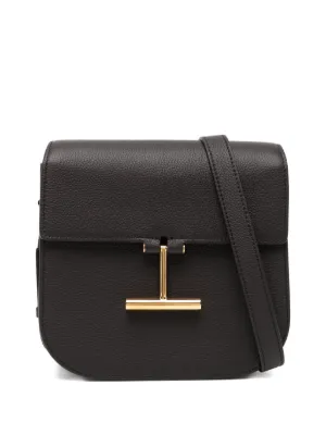 TOM FORD Hanging-T-hardware Leather Bag | Black | FARFETCH