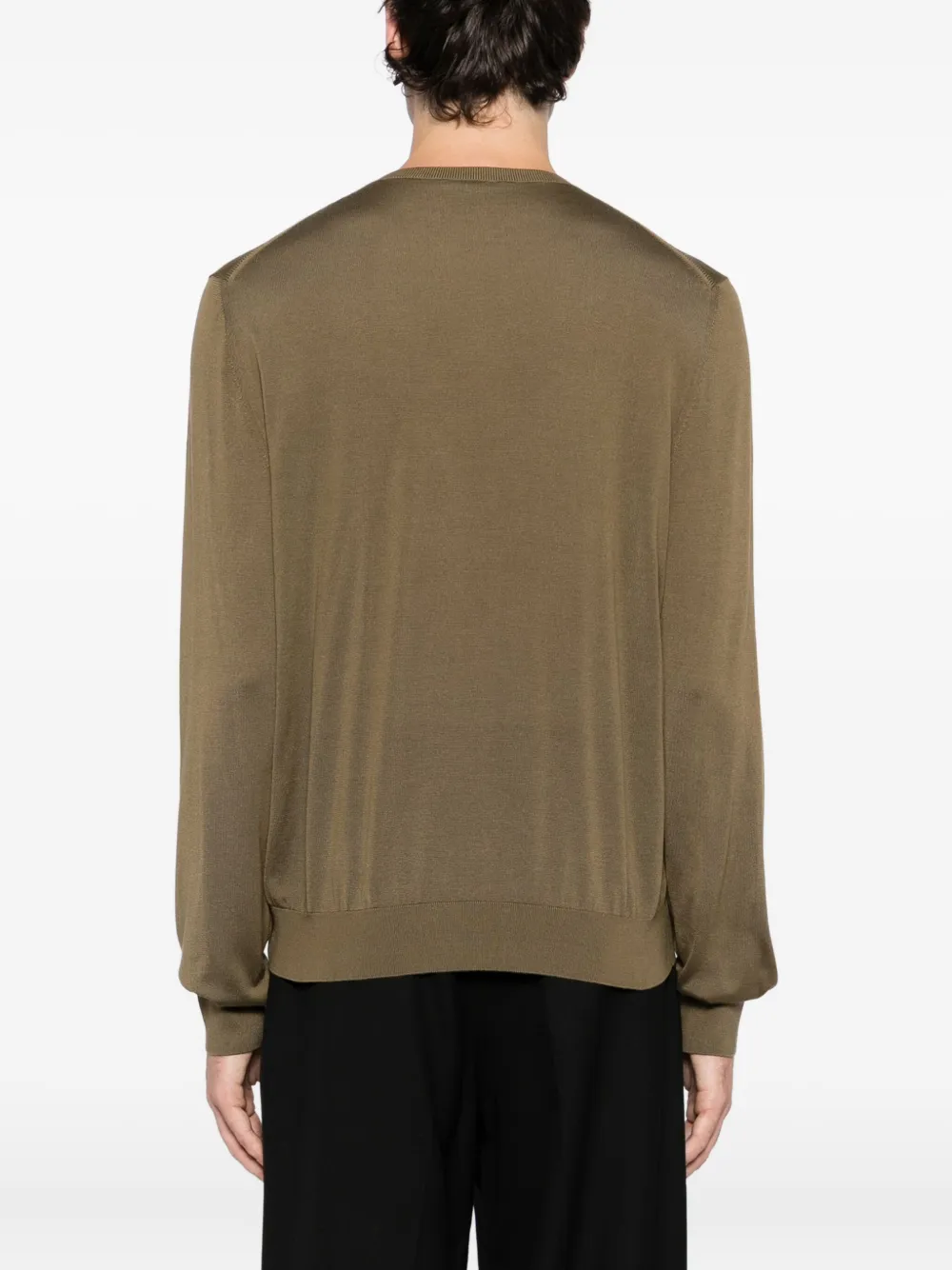 Tom Ford Silk T-shirt In Brown
