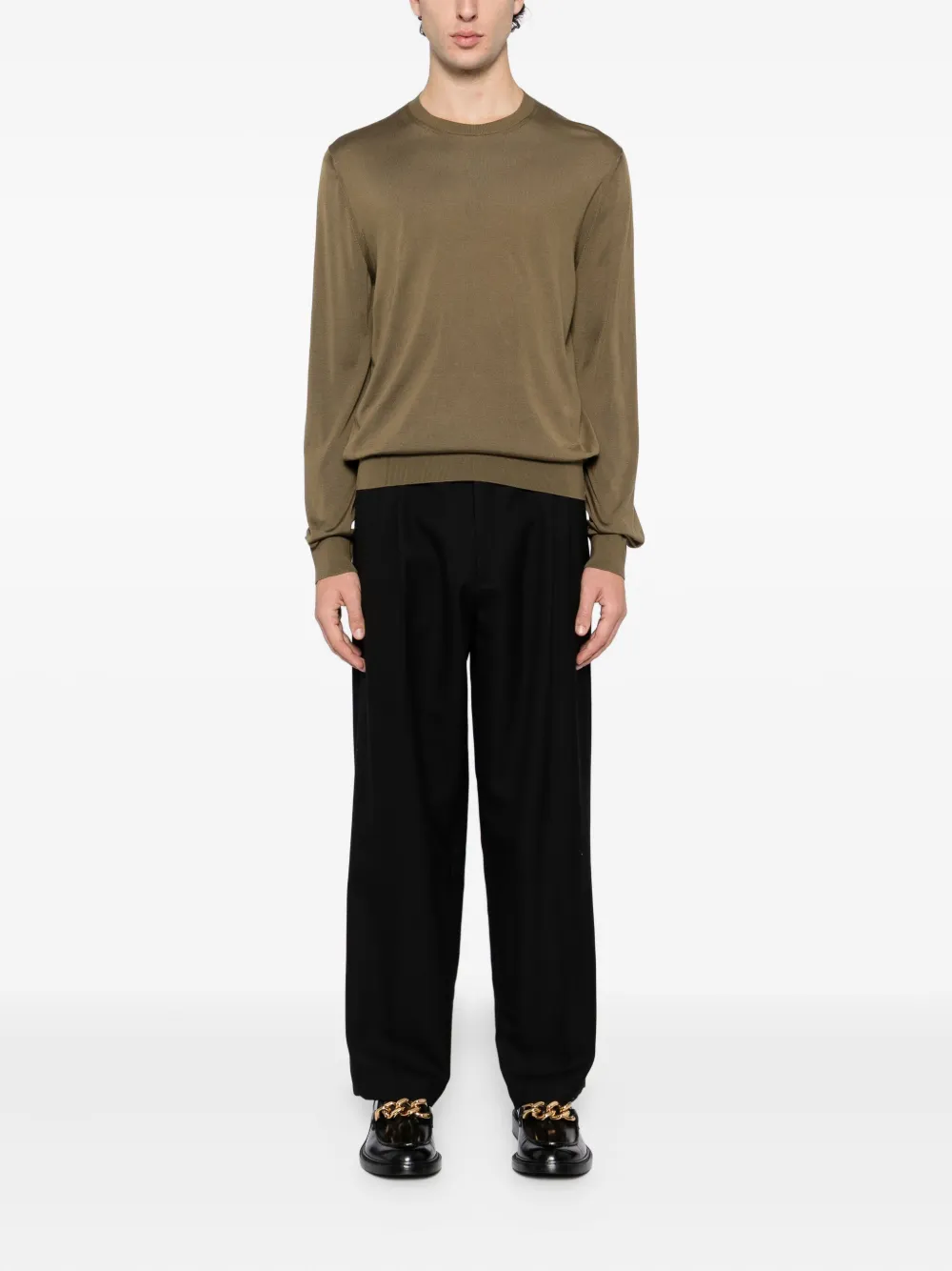 TOM FORD Zijden T-shirt - Groen